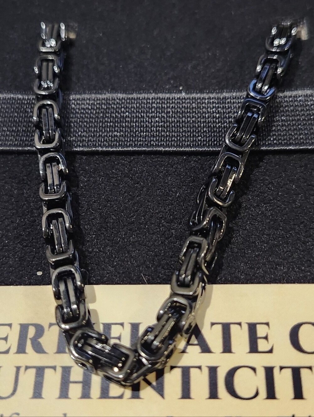 Black Byzantine Necklace - Picture 10 of 11
